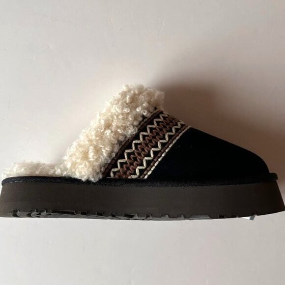 UGG Disquette Atherson Suede Slippers Black 7 - Picture 11 of 13